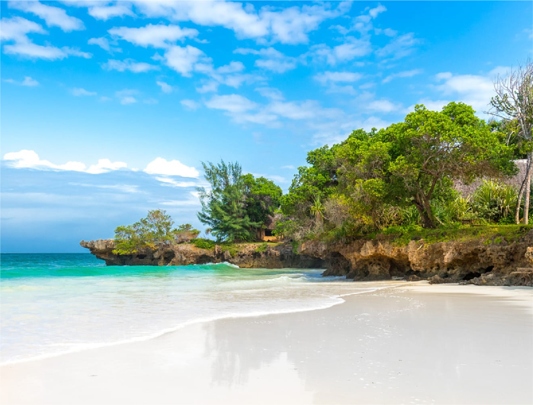 Ocean view dining terrace at Palm Beach Watamu
