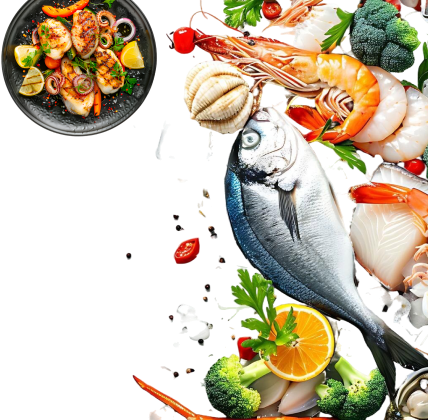 Sharing platters at Palm Beach Watamu